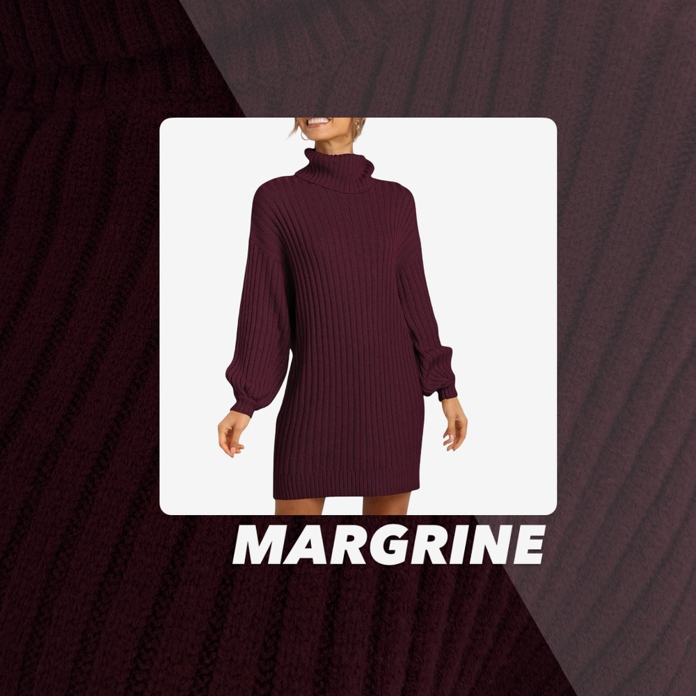 EUC Margrine Turtleneck Sweater Dress